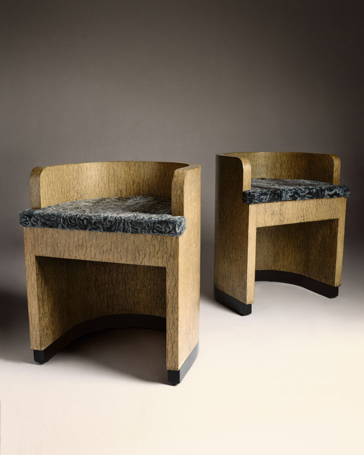 VINTAGE GIUSEPPE PAGANO & GINO LEVI MONTALCINI - Paire de fauteuils -Yves Salomon Editions