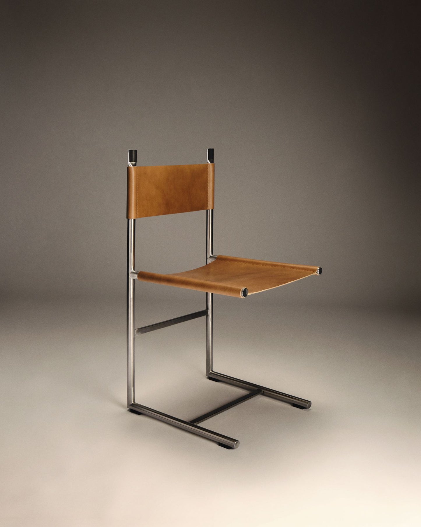 DIMORE - Chaise en cuir de vachette -Yves Salomon Editions