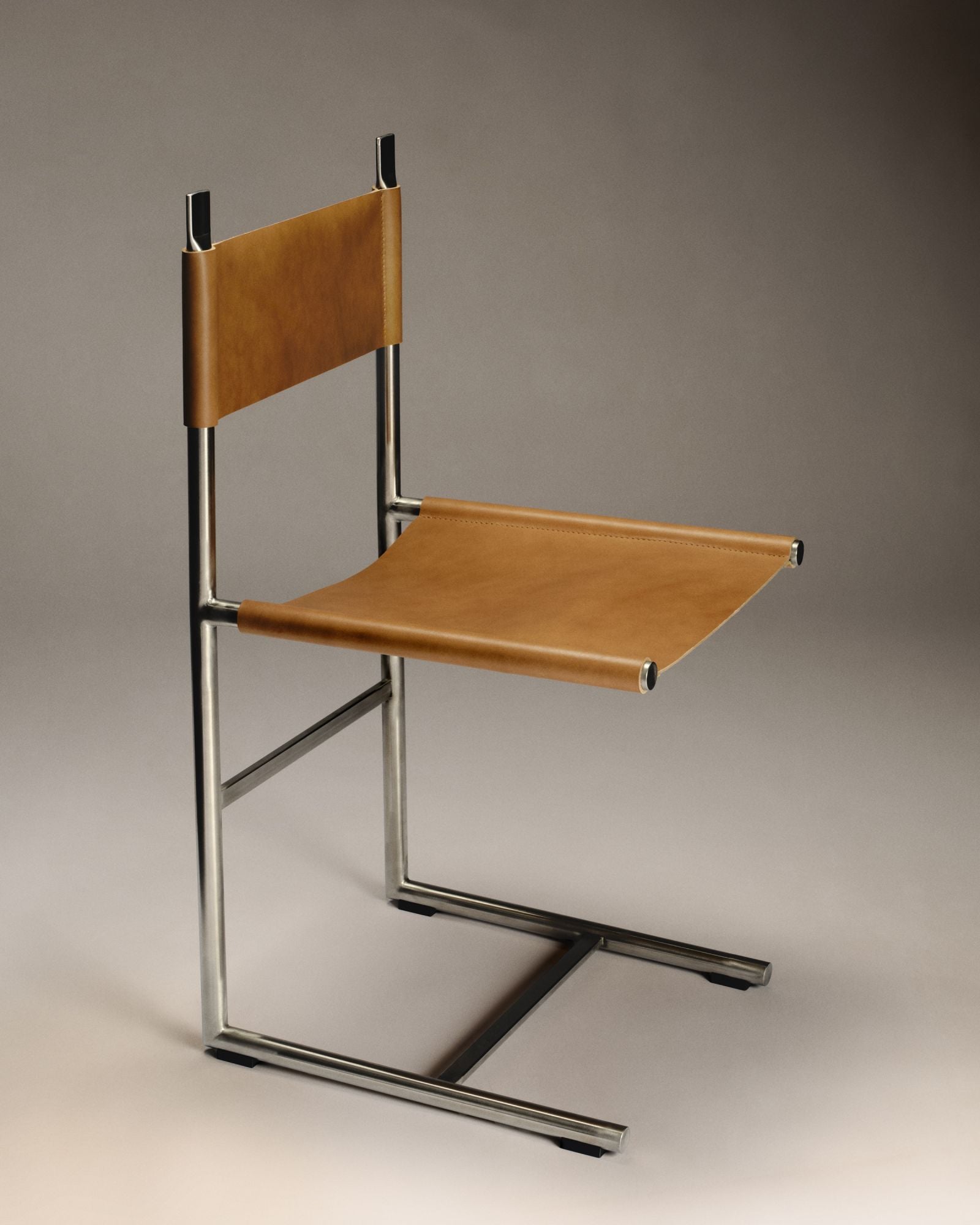 DIMORE - Chaise en cuir de vachette -Yves Salomon Editions