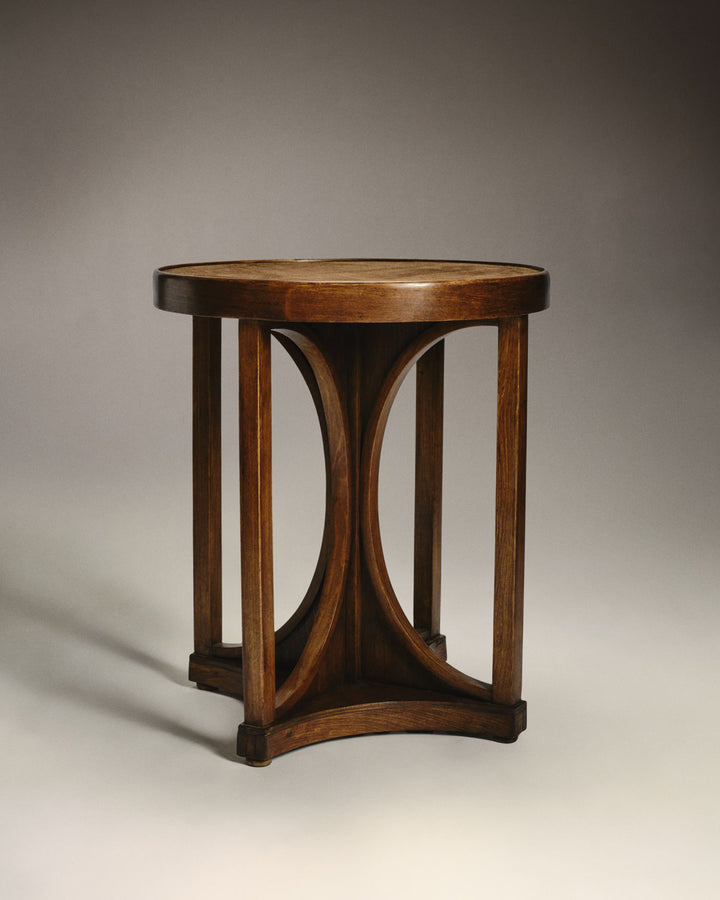 VINTAGE JOSEF HOFFMANN - Guéridon demi-lune modèle 428 -Yves Salomon Editions