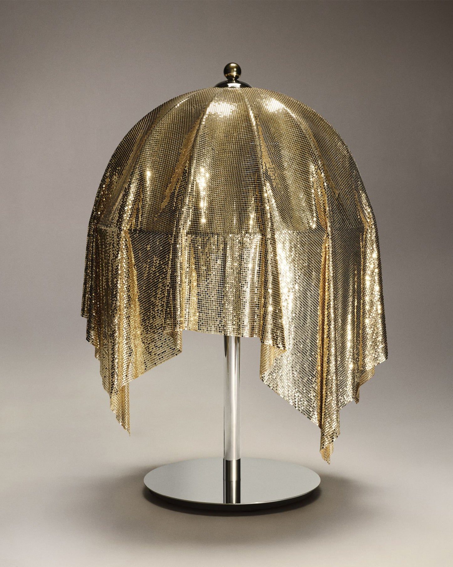 DIMORE - Lampe de tale en maille et laiton -Yves Salomon Editions