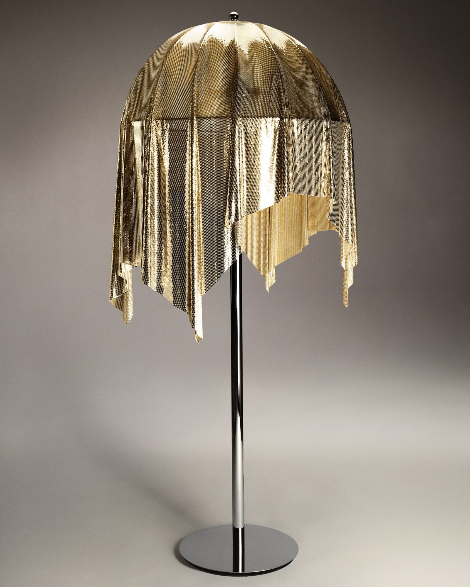 DIMORE - Lampe en maille de laiton -Yves Salomon Editions