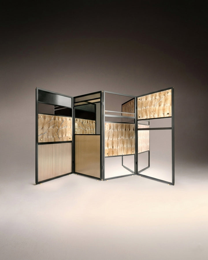 DIMORE - Paravent en ondatra -Yves Salomon Editions