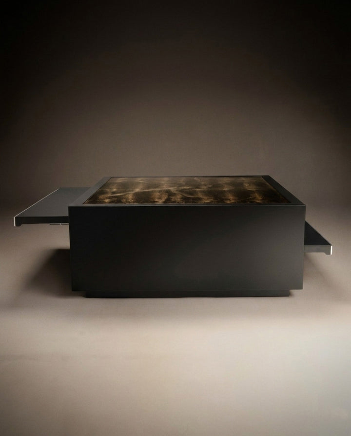 DIMORE - Table basse en ondatra -Yves Salomon Editions