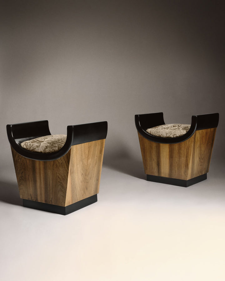 VINTAGE GAETANO BORSANI - Tabouret -Yves Salomon Editions