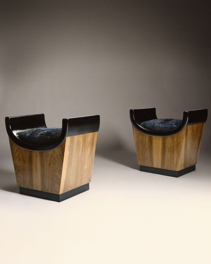 VINTAGE GAETANO BORSANI - Tabouret -Yves Salomon Editions