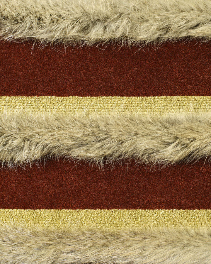 DIMORE - Tapis laine & renard golden island -Yves Salomon Editions