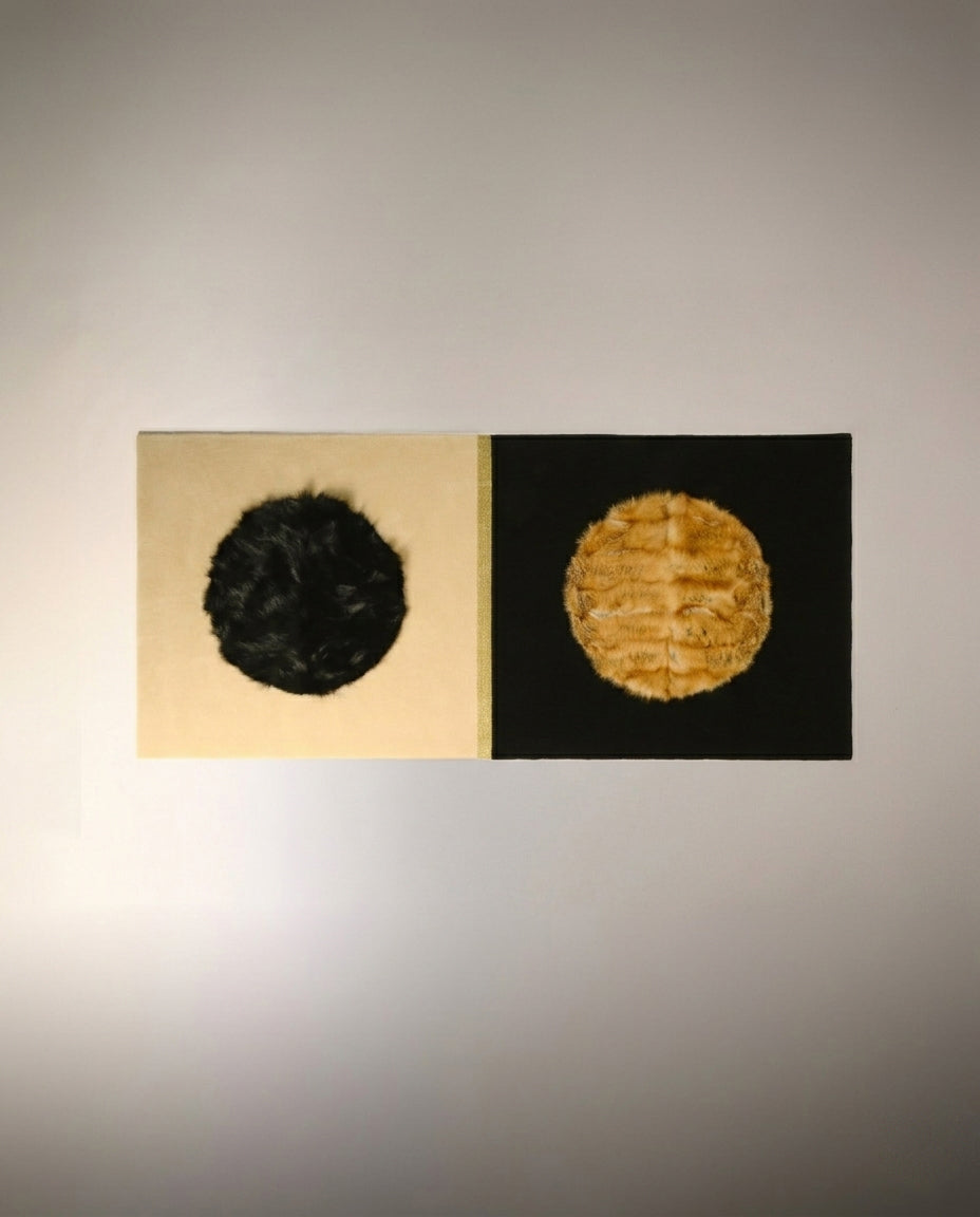 DIMORE - Tapis renard roux canadien & flancs de renard noir -Yves Salomon Editions