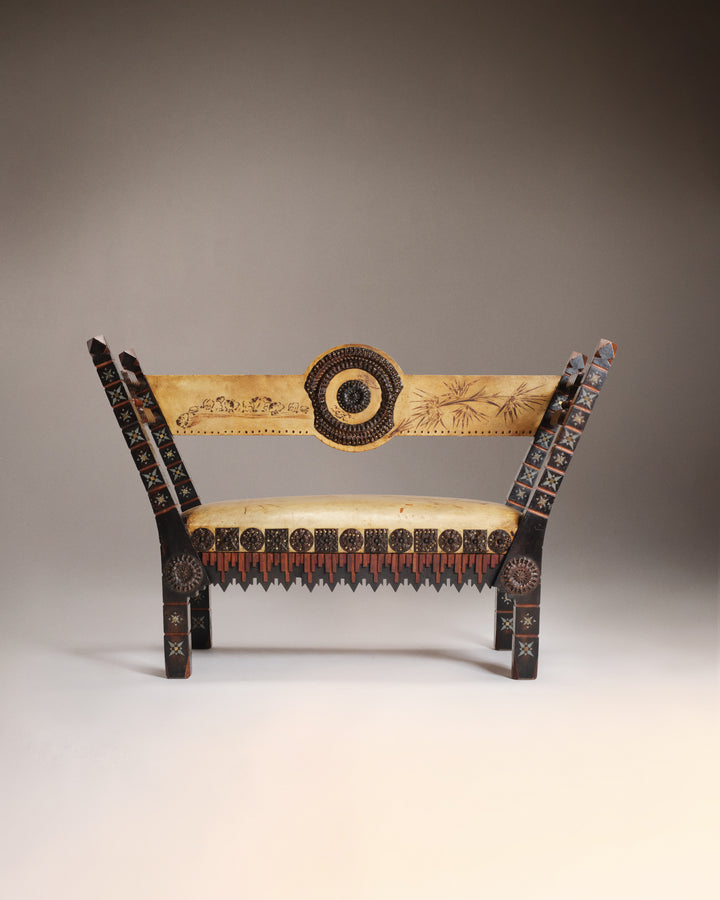 VINTAGE CARLO BUGATTI - Bench seat