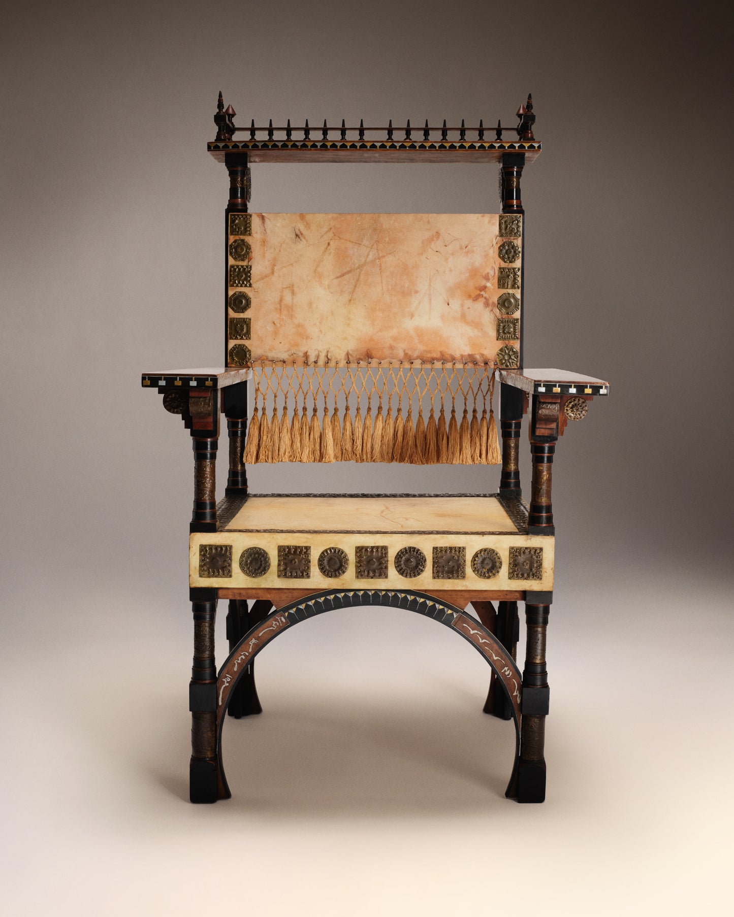 VINTAGE CARLO BUGATTI - Fauteuil trône