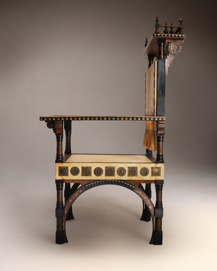 VINTAGE CARLO BUGATTI - Throne armchair