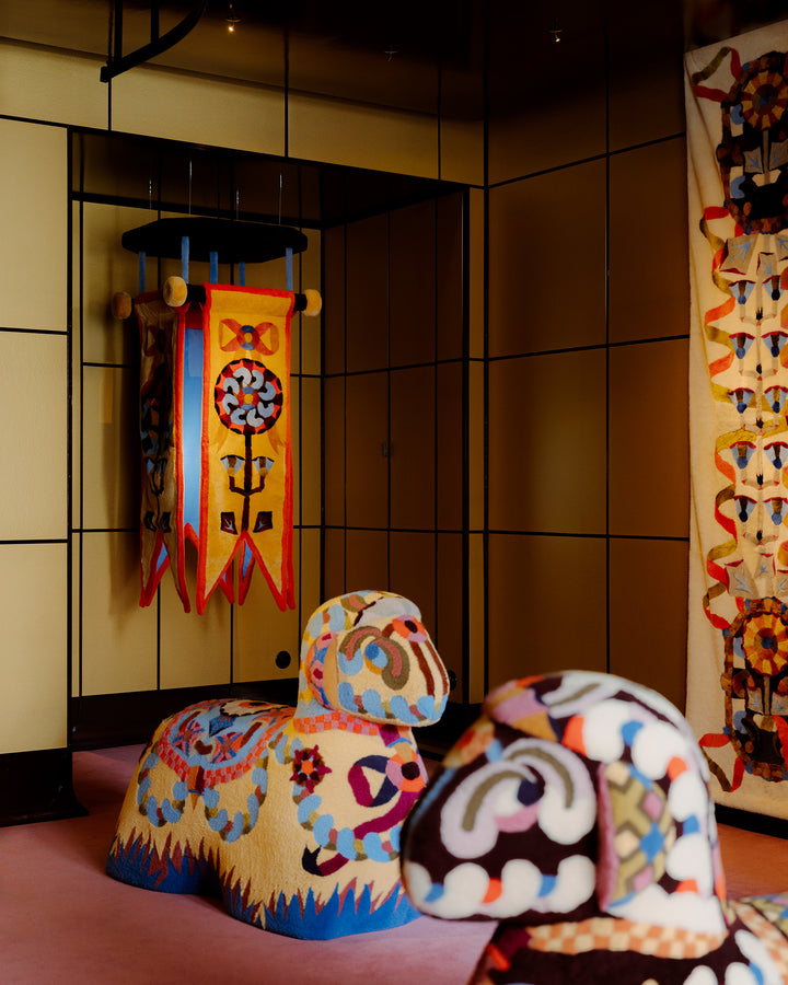 PIERRE MARIE - Banner lamp "LA PRAIRIE"